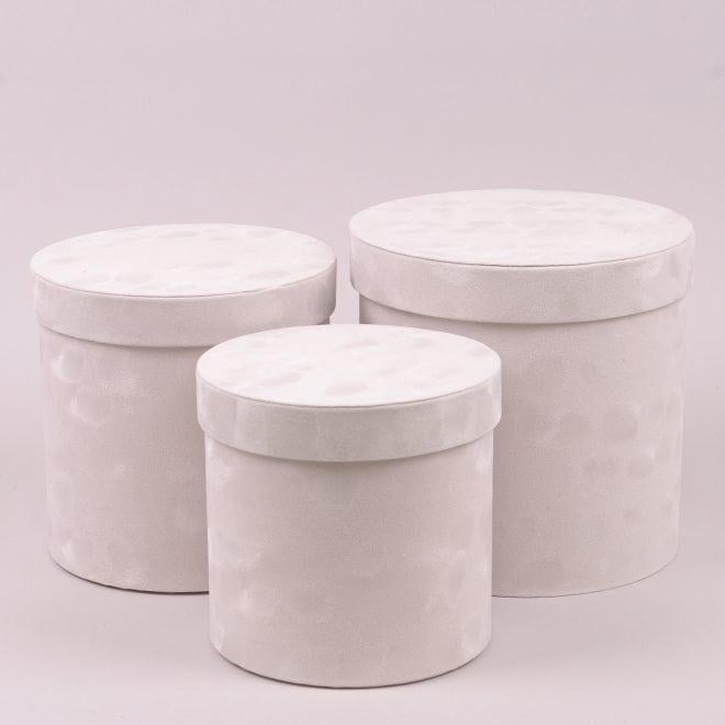 Комплект коробок для цветов Flora 3 шт. Серый (41997)