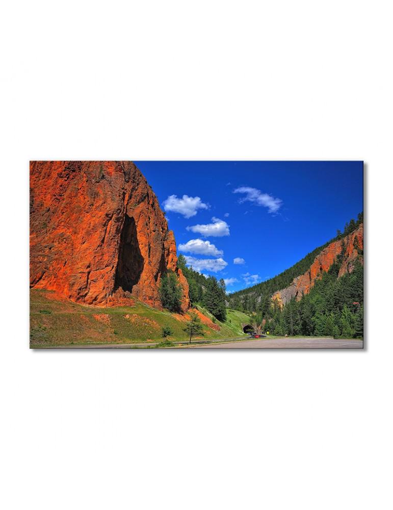 Картина модульная Пейзаж красный утес небо 1 модуль 30х45 см