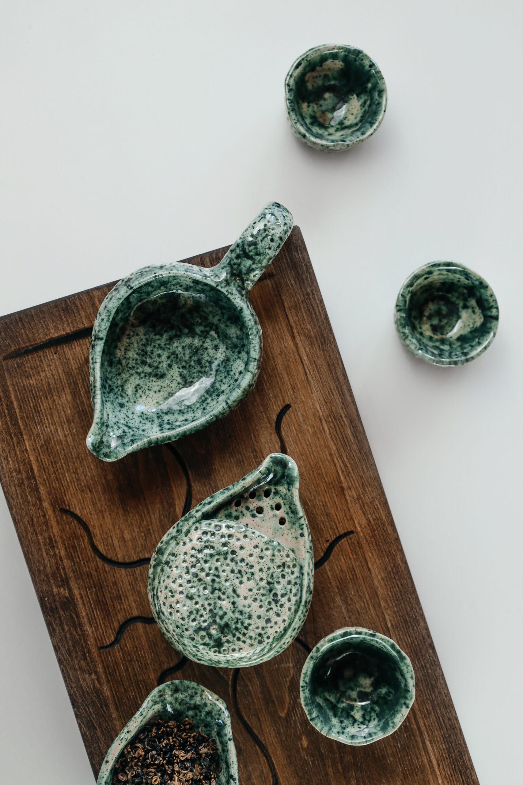 Набор для чайной церемонии Речной камень полный ручной работы (TS-19) - фото 2 Набор для чайной церемонии Речной камень полный ручной работы (TS-19) - фото 2