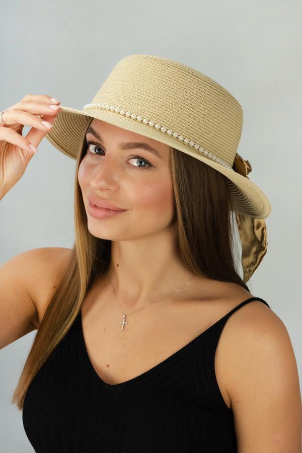Шляпа женская Braxton канотье Лола Светло-бежевый (1715)