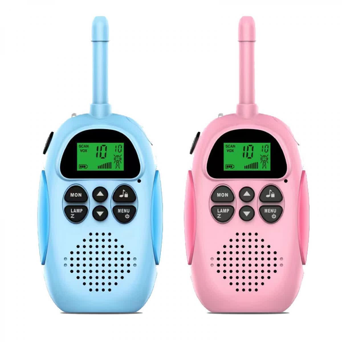 Детские рации DJ100 с радиусом действия до 3 км. Розовый/Голубой (29725858)