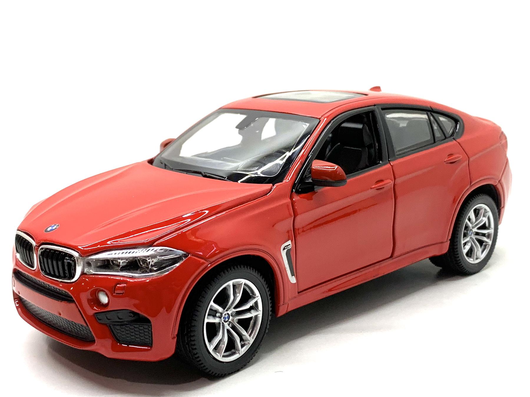 Машина Rastar BMW X6M 1:24 металлопластик Красный (56600) - фото 2