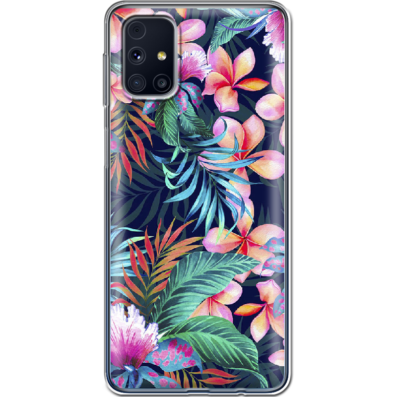 Чехол Boxface Samsung M317 Galaxy M31s flowers in the tropics Прозрачный силикон (40942-up1971-40942)