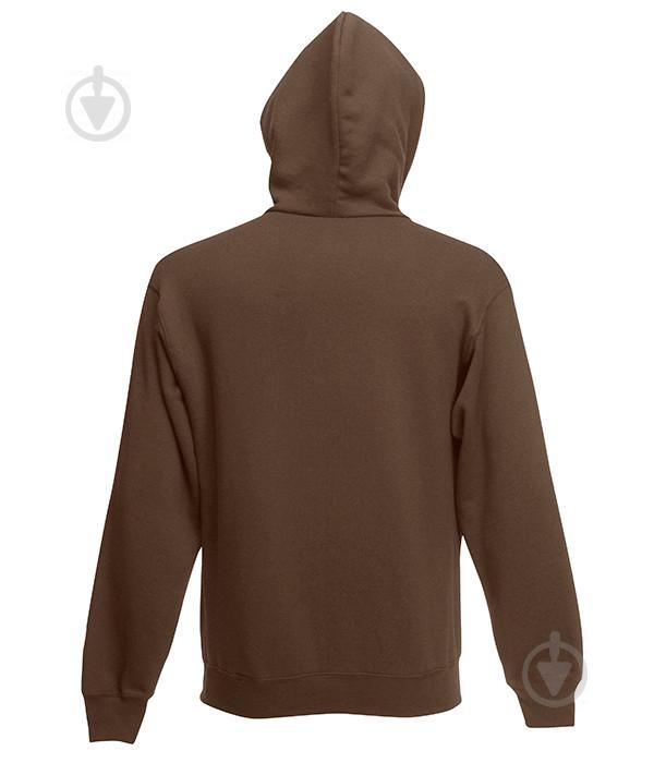 Толстовка Fruit of the Loom Premium hooded sweat jacket S Шоколадный (0620340CQS) - фото 2