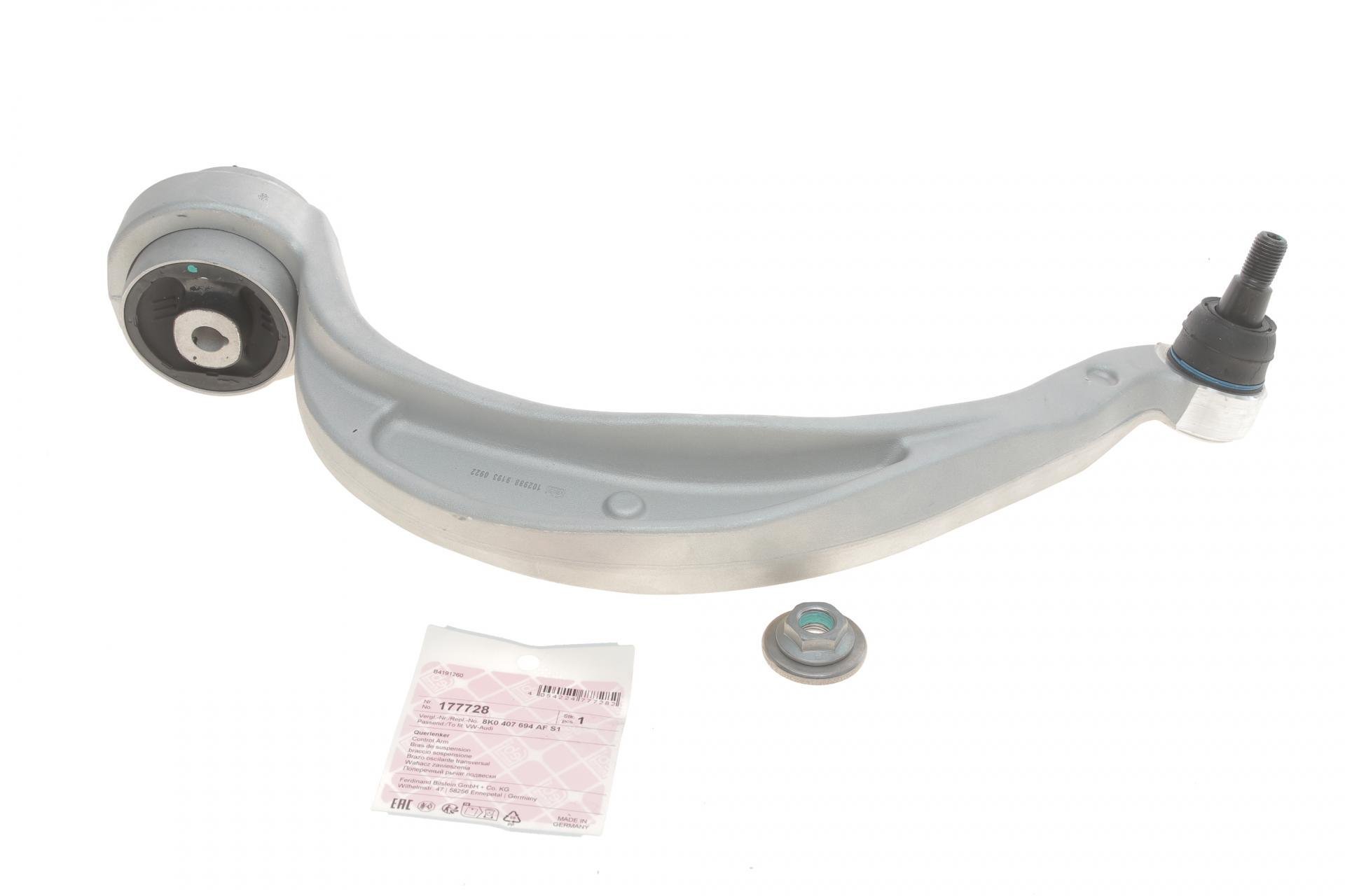 Рычаг подвески FEBI BILSTEIN передний/сзади/снизу R Audi A4/A5/Porsche Macan 07- M14x1,5 (177728)