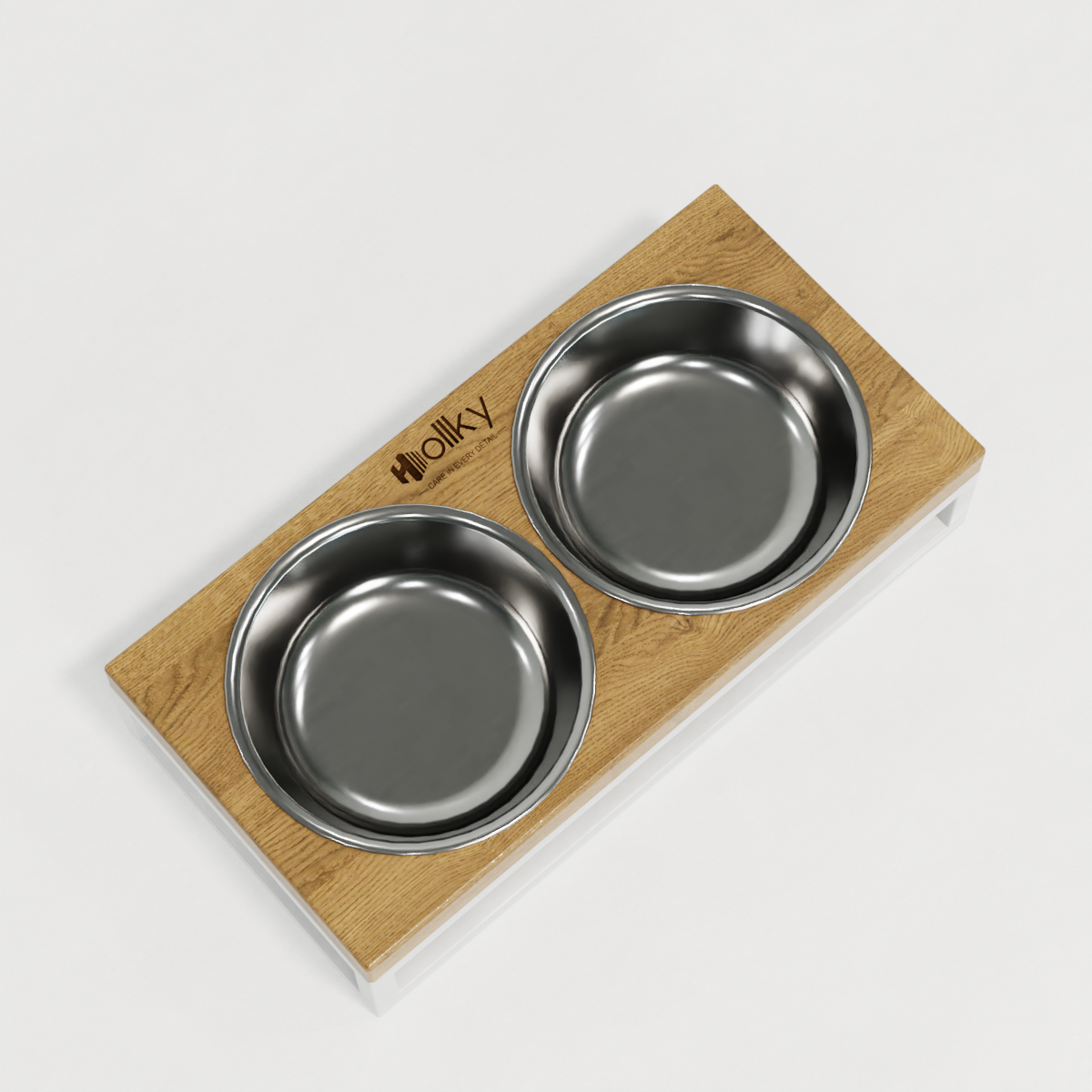 Миски на подставке для маленьких собак и котов Hollky Base XS 2х0,25 л (BXS-28145-WHNT) - фото 8 Миски на подставке для маленьких собак и котов Hollky Base XS 2х0,25 л (BXS-28145-WHNT) - фото 8