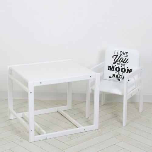 Стульчик-трансформер для кормления HOME Color Белый - фото 4