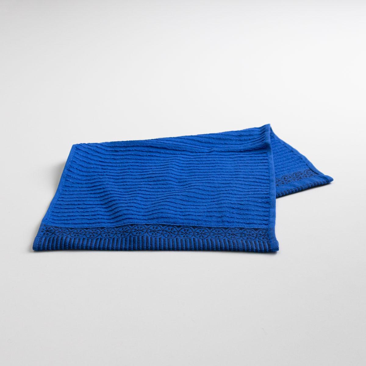 Кухонное полотенце GM Textile махровое с бордюром 400 г/м2 30х50 см Синий (rmb400-50-dblue)