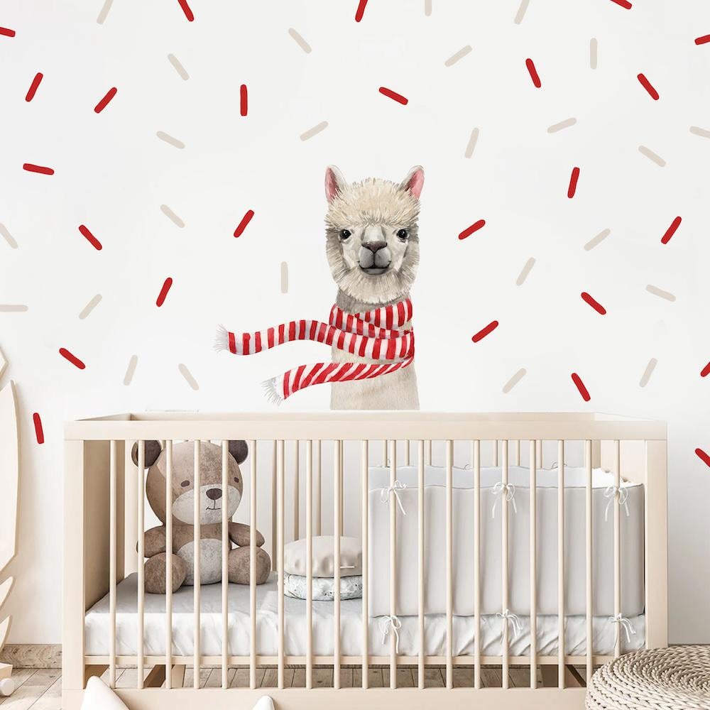 Наклейка интерьерная LIPKO Новогодняя Альпака M (723M)