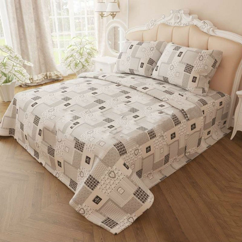 Комплект постельного белья Vital Textile Голд Люкс бязь евро 200х220 см (BLе-437)