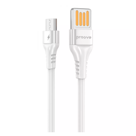Кабель Proove Double Way Silicone USB to Micro USB 2,4A 1 м White (CCDS20001302)