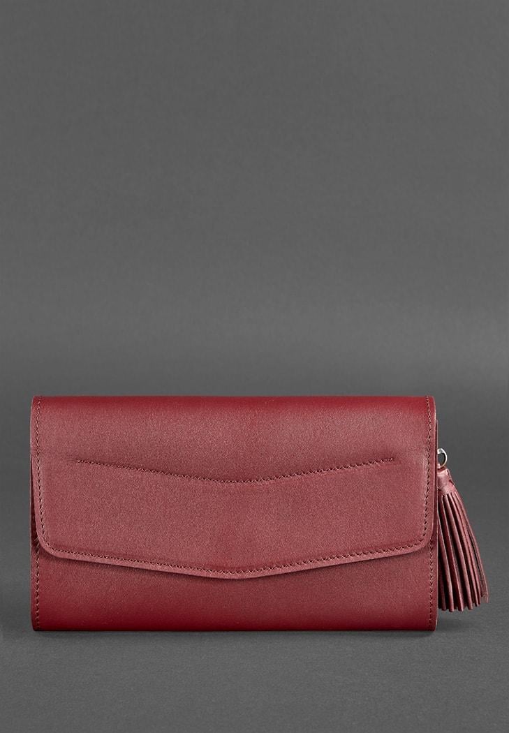 Жіноча сумка шкіряна Еліс Краст Бордовий (A-026848) Жіноча сумка шкіряна Еліс Краст Бордовий (A-026848)