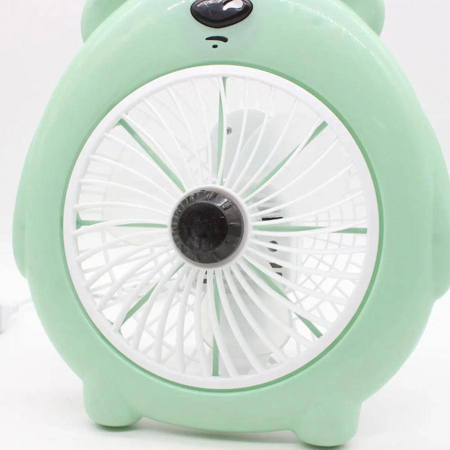Вентилятор настільний міні від мережі Зелений (177) - фото 7 Вентилятор настільний міні від мережі Зелений (177) - фото 7