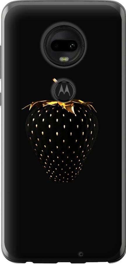 Чохол на Motorola Moto G7 Чорна полуниця (3585u-1614-42517)