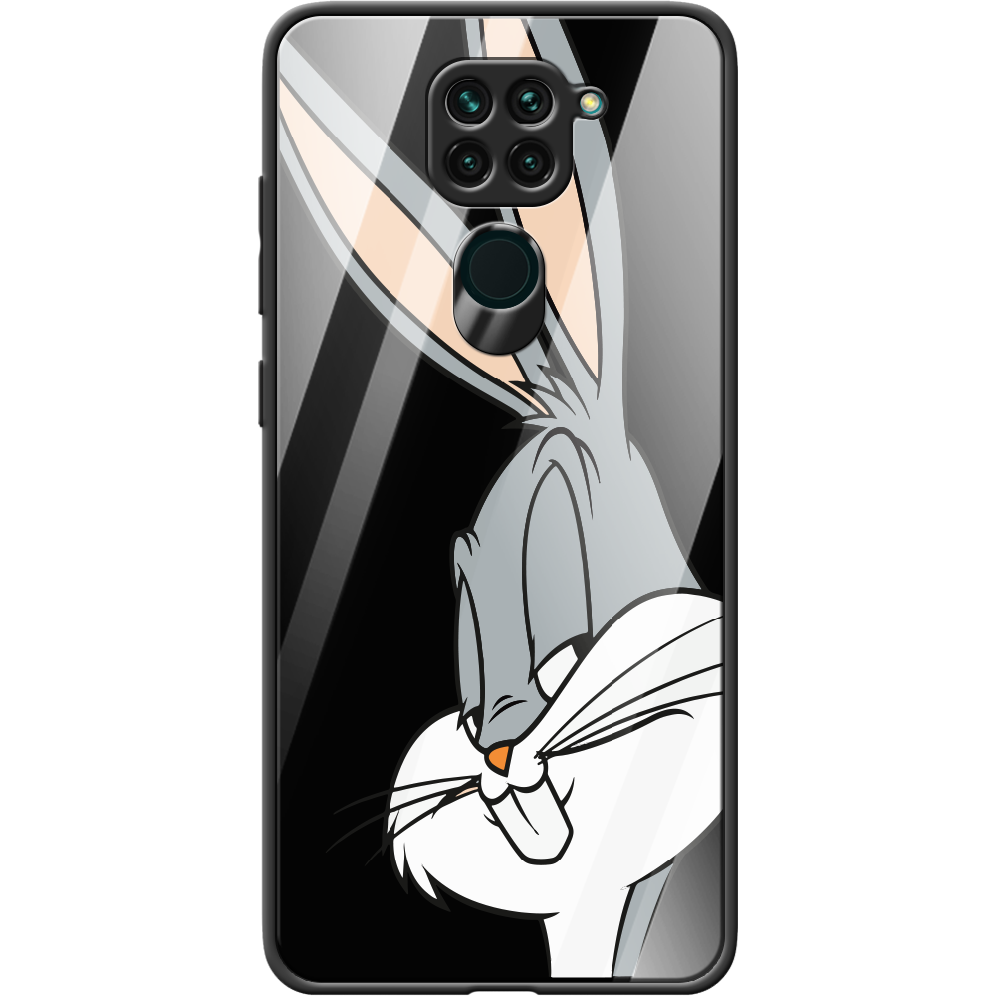 Чохол Boxface Xiaomi Redmi Note 9 Lucky Rabbit Чорний силікон зі склом (39801-bk81-40102)