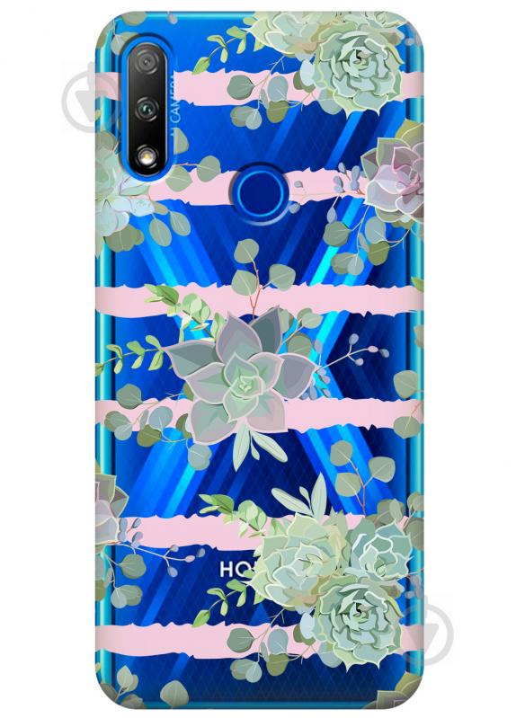 Прозрачный силиконовый чехол iSwag для Huawei Honor 9X с рисунком - Суккуленты (KS2691) Прозрачный силиконовый чехол iSwag для Huawei Honor 9X с рисунком - Суккуленты (KS2691)