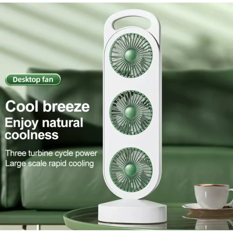 Вентилятор триголовний USB LY-856 (2618573229) - фото 5 Вентилятор триголовний USB LY-856 (2618573229) - фото 5