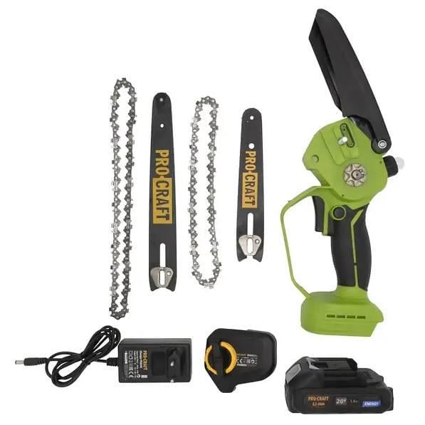 Пила мини Procraft PKA44 шина 6 и 8" для обрезки деревьев и распила дров в коробке с аккумулятором (PKA44-кор) - фото 2 Пила мини Procraft PKA44 шина 6 и 8" для обрезки деревьев и распила дров в коробке с аккумулятором (PKA44-кор) - фото 2