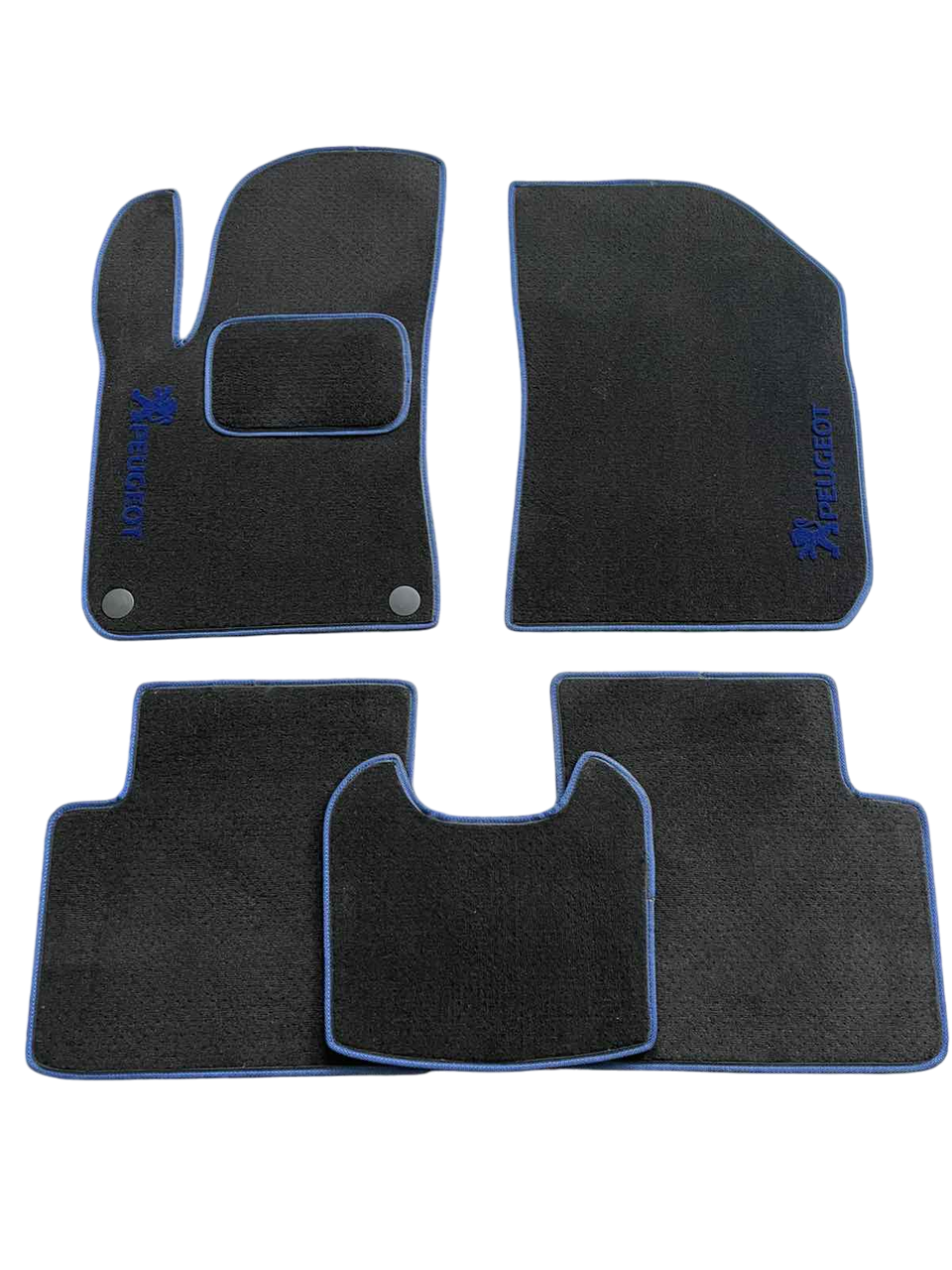 Коврики автомобильные ворсовые в салон для Peugeot 308 2013 5 шт. Черный