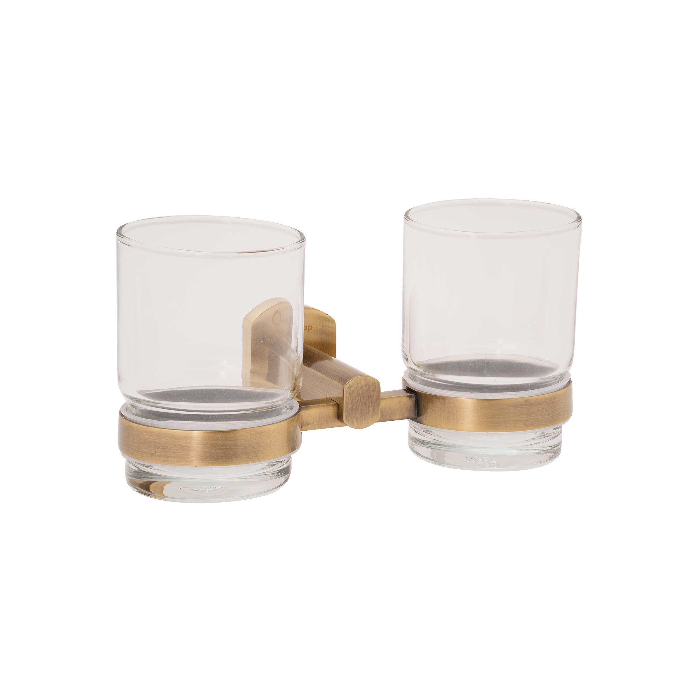 Стакан для ванної кімнати подвійний Qtap Liberty ANT 1155 (SD00031699)