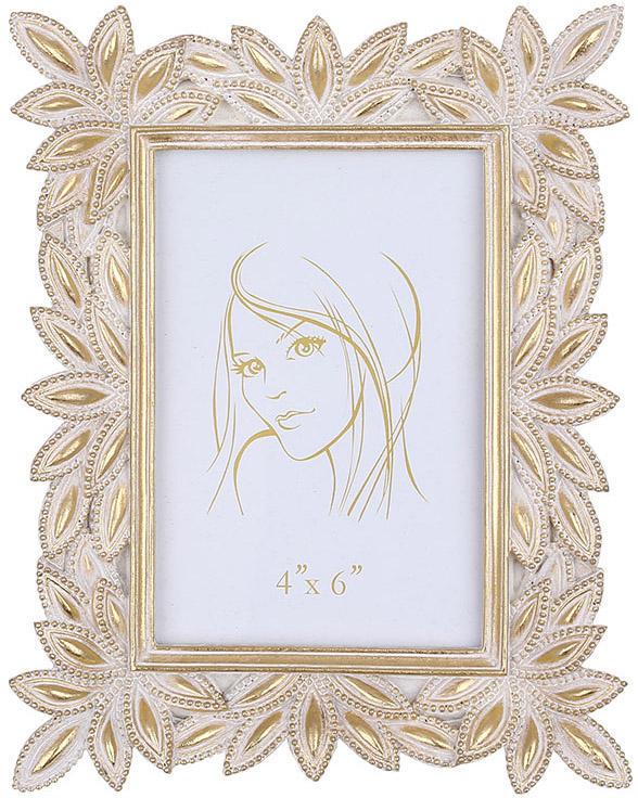 Фоторамка Montacute Flowers 10х15 см Білий із золотом (007)