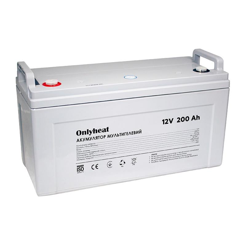 Аккумулятор мультигелевый Onlyheat 12V 200Ah (68267)