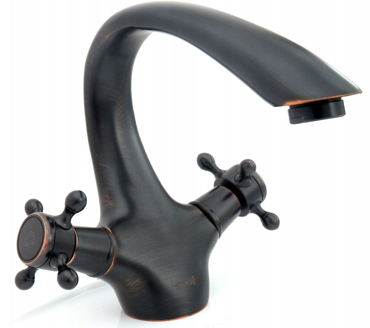 Змішувач для раковини REA RETRO OLD BLACK REA-B0225 двовентильний Чорний (84460)