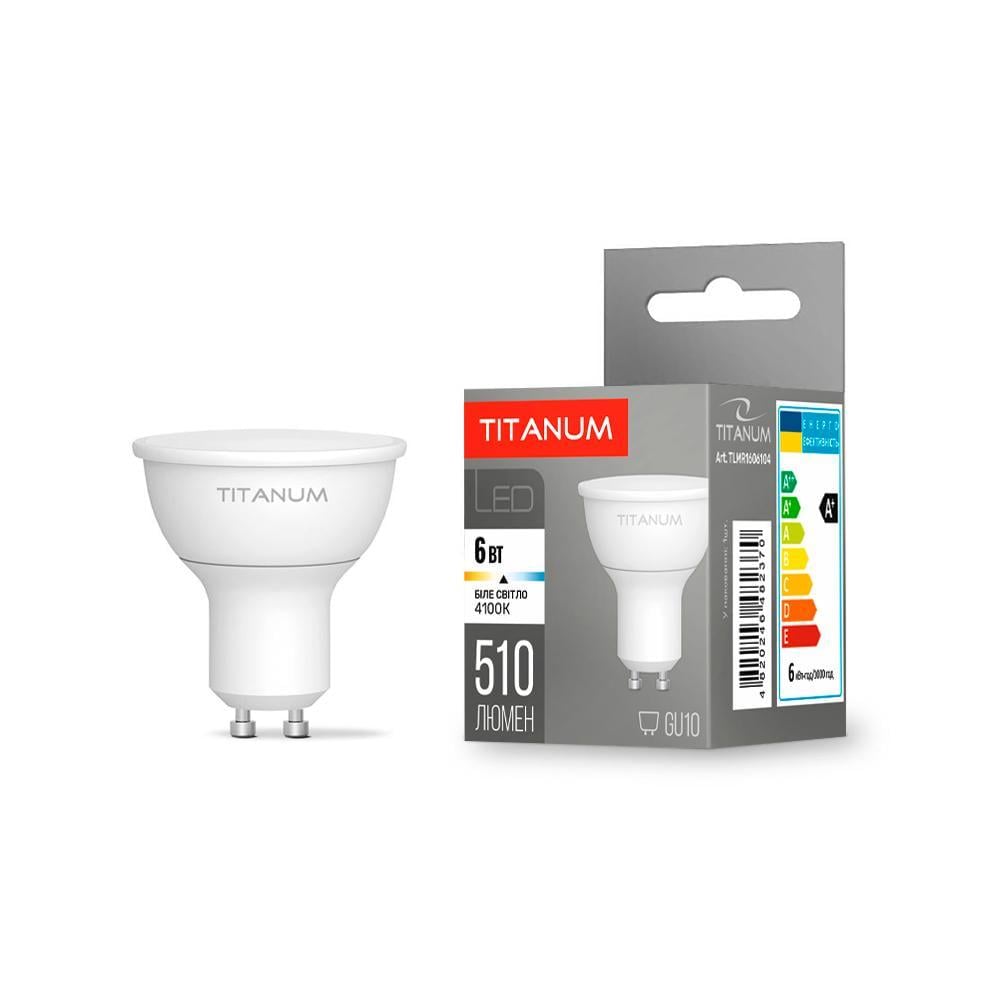 Світлодіодна лампа TITANUM MR16 6W GU10 4100K (27830347)