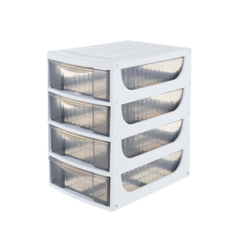 Комод модульный Hobby Box 4 выдвижные ящики 17x25x27 см Белый (4061)
