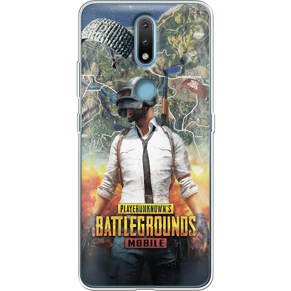 Чехол Boxface Nokia 2.4 PUBG Mobile Прозрачный силикон (41297-up2309-41297)