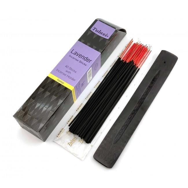 Аромапалочки Tulasi Лаванда пыльцевые с деревянной подставкой (34546-MZ)