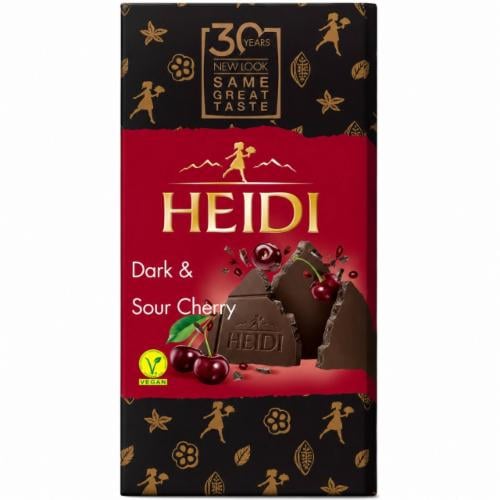 Шоколад черный Heidi Sour Cherry 80 г (36163081)