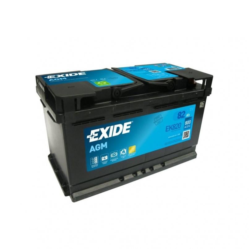 Аккумулятор EXIDE AGM Euro EK820 82 Ah/12V