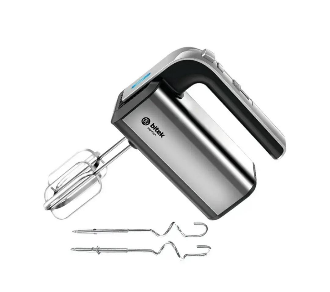 Миксер ручной BITEK 5 скоростей 1600 Вт Стальной (BT-6664)