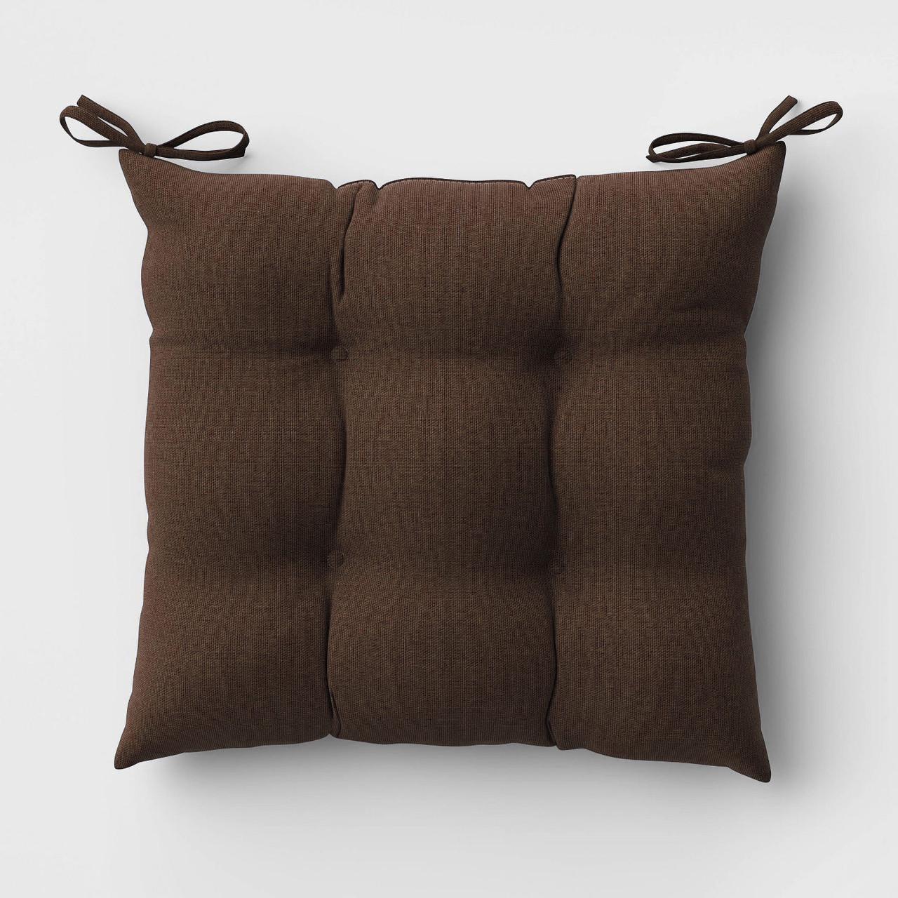 Подушка на стілець/лавку BIG YETI 40x40x40 см квадратна тканина бавовна Коричневий (6149652)