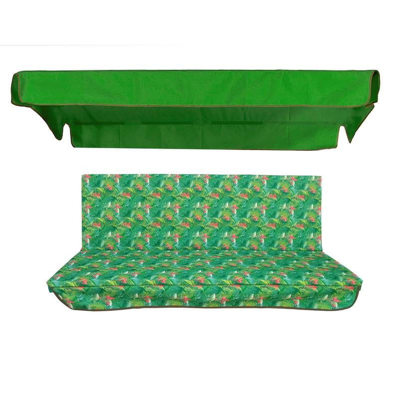 Комплект подушек для качелей eGarden Red Salvia водоотталкивающий 170x110x6 Зеленый Комплект подушек для качелей eGarden Red Salvia водоотталкивающий 170x110x6 Зеленый