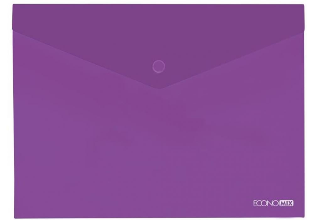 Папка-конверт Economix на кнопці B5 поліпропілен Фіолетовий (Е31302-12)