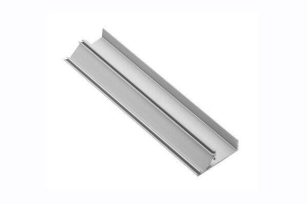 LED-профиль/плинтус алюминиевый GTV GLAX Плита узкий для набивки 19 мм 3 м Серебряный (27771220)