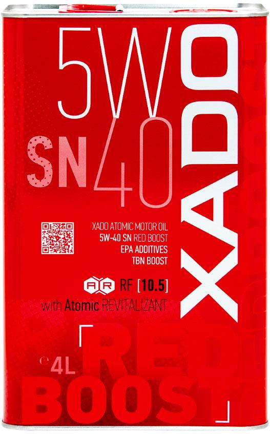 Моторна олива XADO Atomic Oil 5W-40 SN Red Boost 4 л (ХА 26269) - фото 1 Моторна олива XADO Atomic Oil 5W-40 SN Red Boost 4 л (ХА 26269) - фото 1
