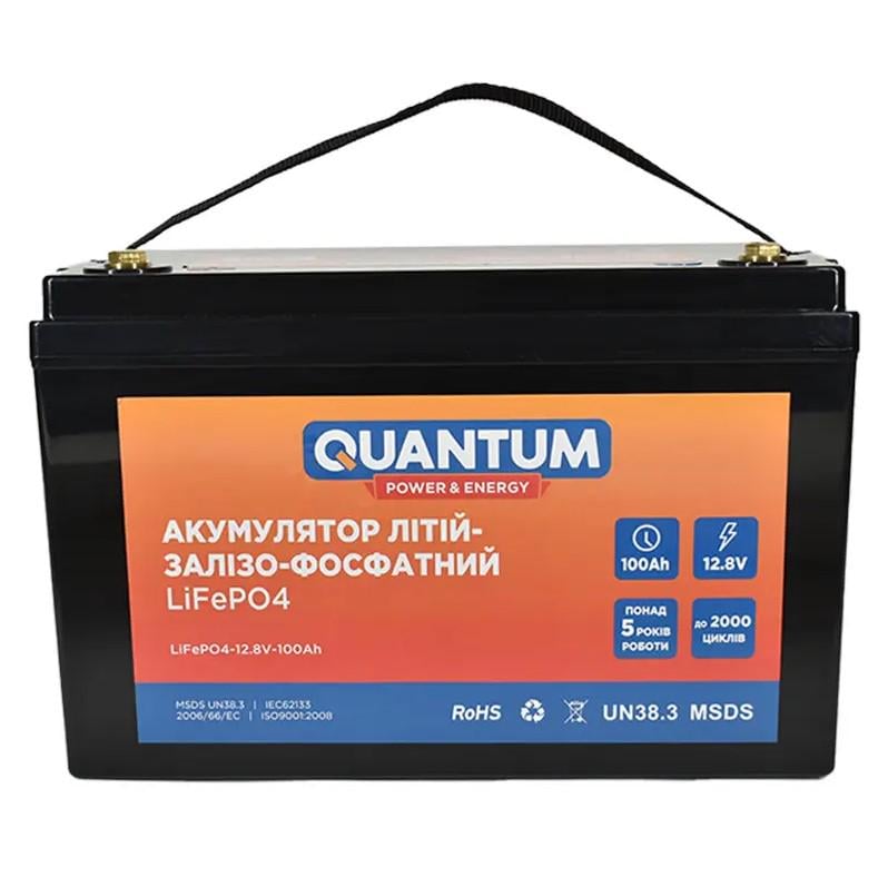 Акумулятор літій-залізо-фосфатний Quantum LiFePO4 12,8 V 100 Ah (29814501) Акумулятор літій-залізо-фосфатний Quantum LiFePO4 12,8 V 100 Ah (29814501)