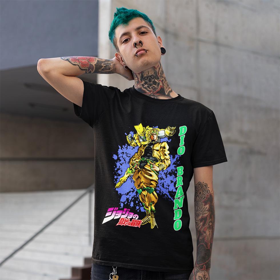 Футболка унисекс Jojos Bizarre Adventure Dio Brando 3XL Черный (0000011751)