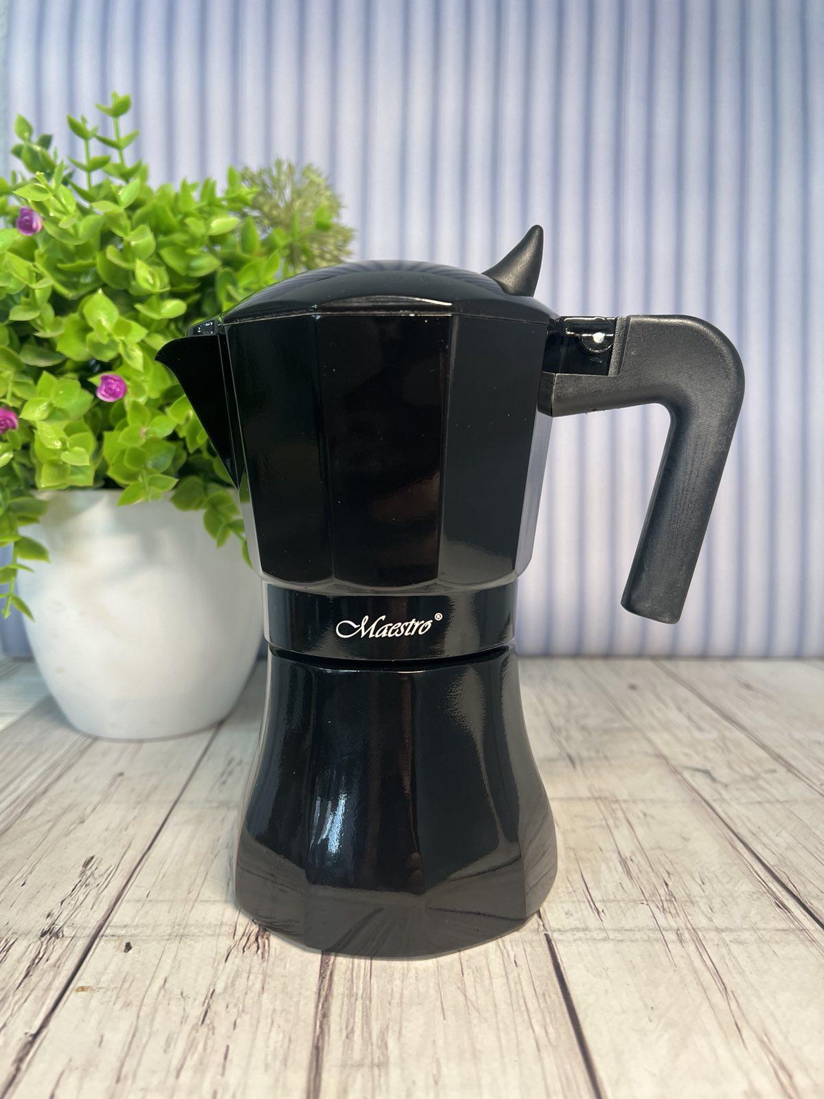 Гейзерна кавоварка Maestro Espresso Mocha алюмінєва 280 мл 6 чашок (59476)