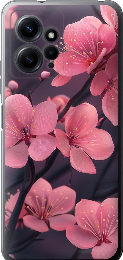 Чехол на Xiaomi Redmi Note 12 4G Пурпурная сакура (6075u-3021-42517)