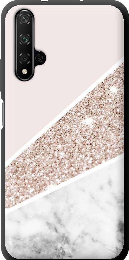 Чехол на Huawei Nova 5T Пастельный мрамор (4342b-1833-42517)