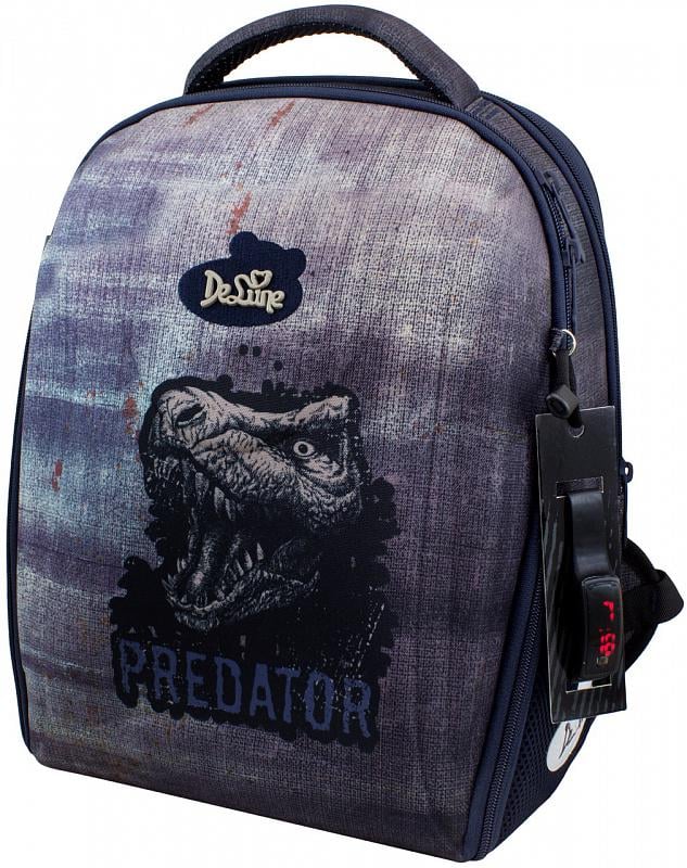 Школьный ранец DeLune 28х17х37 см Серый (7-151)