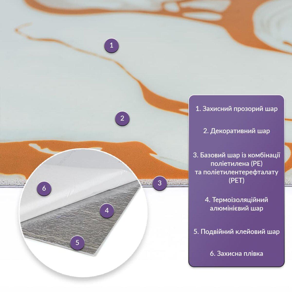 Плитка самоклеящаяся стеновая PET 600х300х2 мм D/SW-00002646 (991944485) - фото 2 Плитка самоклеящаяся стеновая PET 600х300х2 мм D/SW-00002646 (991944485) - фото 2