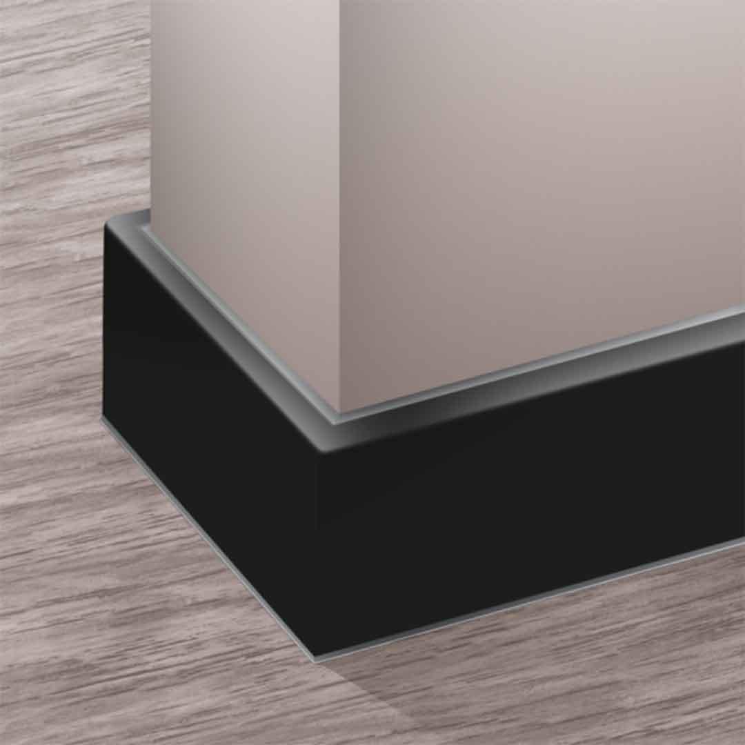 Плинтус ПВХ Cezar Masterline 9005 2,2 м Black - фото 3