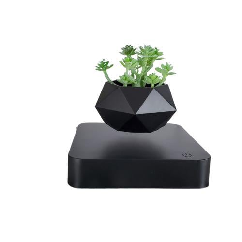 Горшок для растений магнитный левитационный HCNT SIM10-GW4 Magnetic Levitating Pot M10-GW4 Black (2641174138)