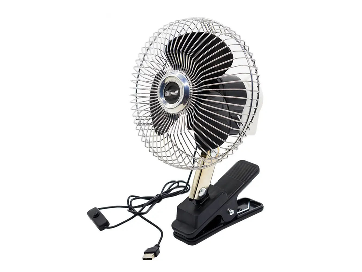 Вентилятор в салон Elegant EL 101 556 USB метал 12V 6" (26146510) Вентилятор в салон Elegant EL 101 556 USB метал 12V 6" (26146510)