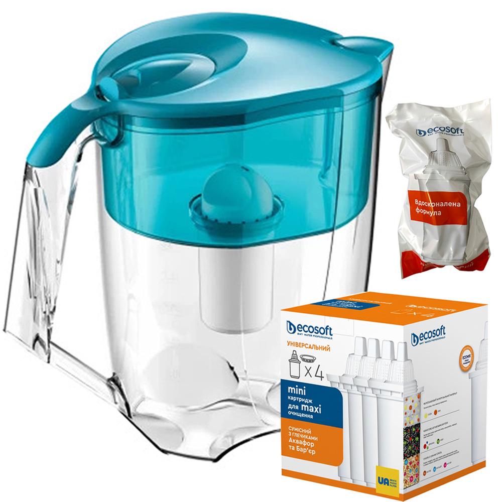 Фильтр-кувшин ECOSOFT Maxima и 5 картриджей Аква Грин (30658639)